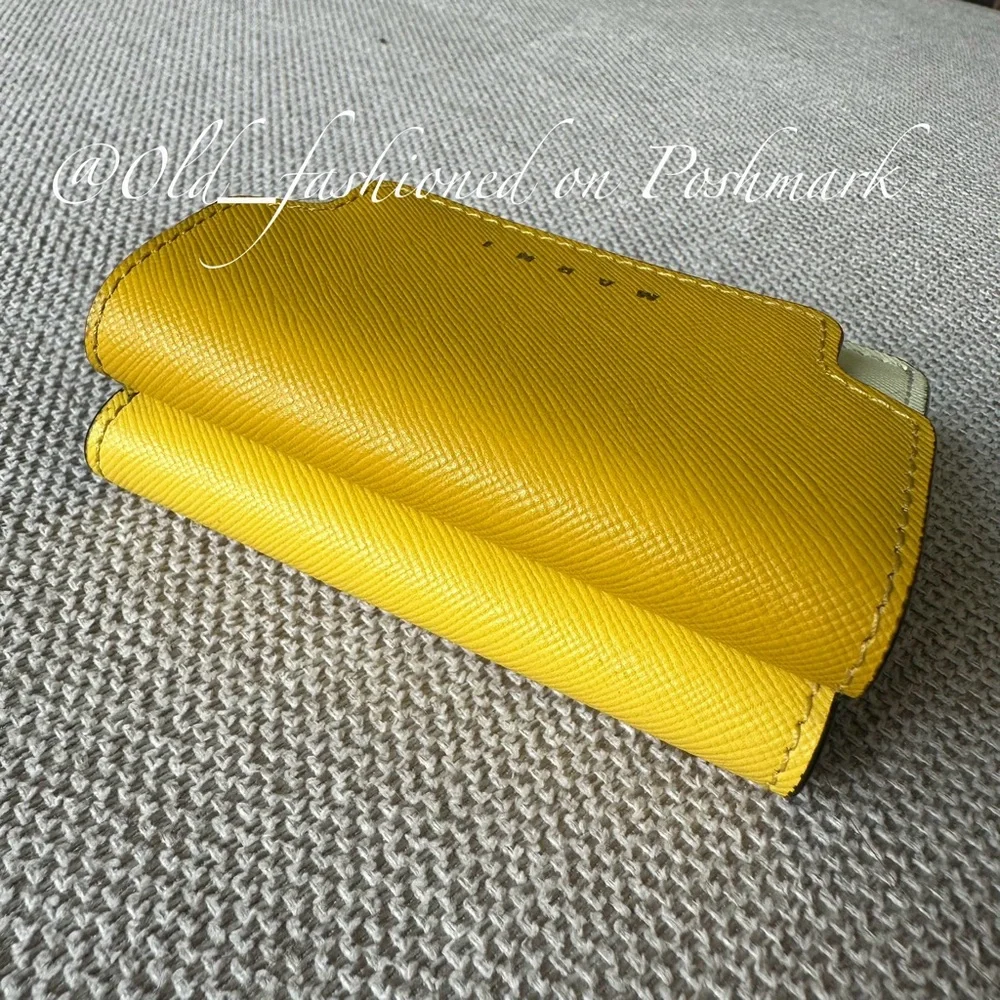 MARNI Saffiano Leather Tri-Fold Wallet